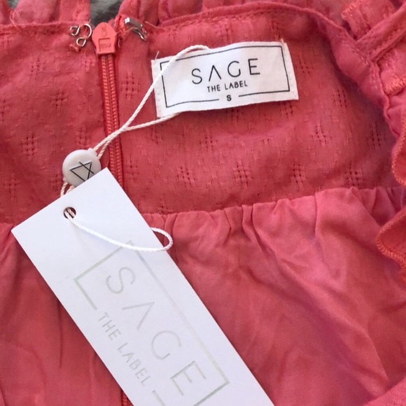 Sage the Label Making Waves Mini Dress in Pink Size Small - Picture 8 of 13